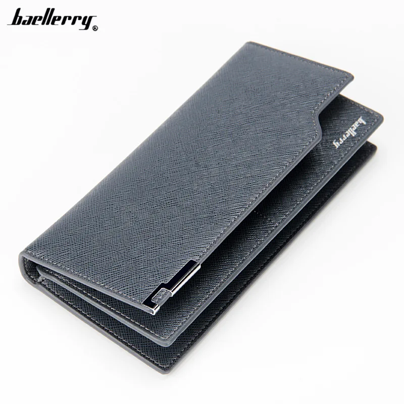 Fashion Wallet Men Leather Wallets Business Style Brand Card holder Coin Purse Men's Long Zipper Wallet Leather Clutch carteira