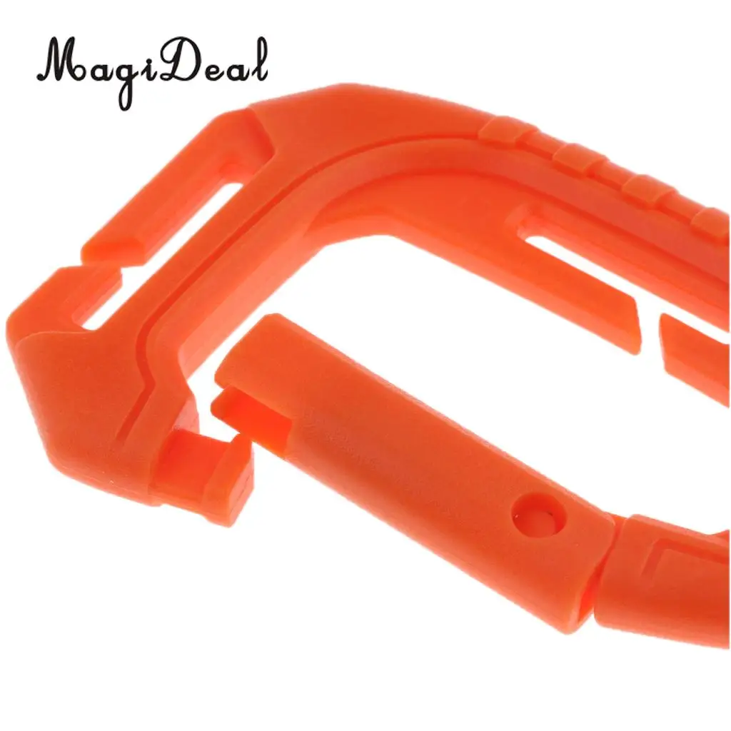MagiDeal Carabiner Carabiner D Shape Hook Light Weight Spring Snap Gear Clip Utility Hooks Backpack Hanging Buckle for Hiking 