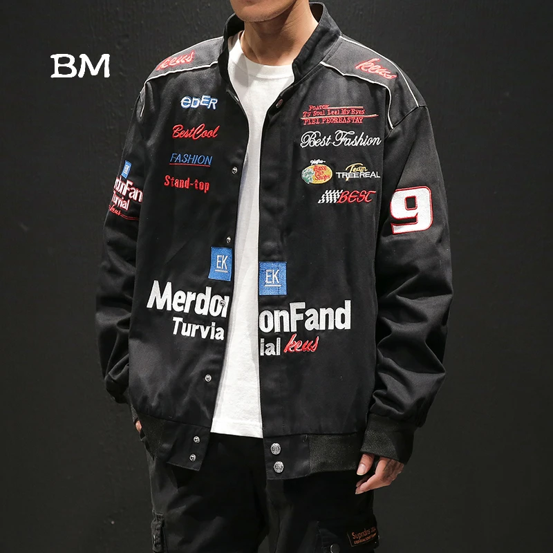 High quality Full body embroidery hip hop bomber jacket men japanese streetwear jacket man 5xl motorcycle coat Casual Cargo High quality Full body embroidery hip hop bomber jacket men japanese streetwear jacket man 5xl motorcycle coat Casual Cargo