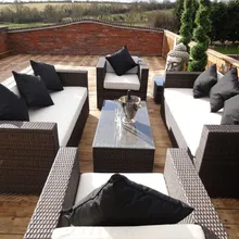 Торговые гарантии алюминиевая мебель для сада уличный диван из ротанга комплект современный секционный диван