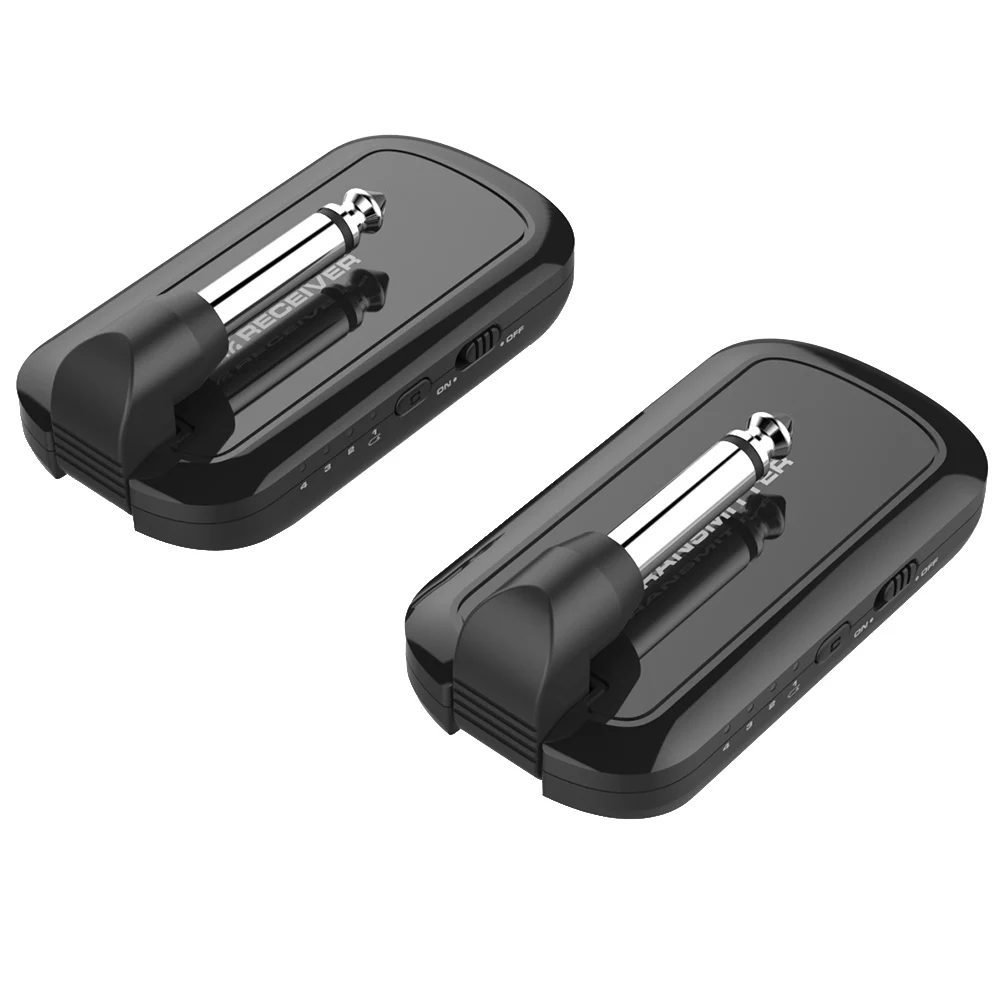 2 Pcs 2.4GHz Guitar Wireless System Adjustable Plug Smart 32-bit Audio Guitar Transmission System YS-BUY