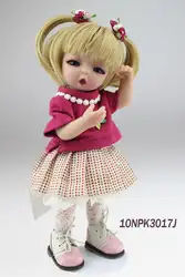 NPK25cm Новое поступление мини BJD/SD кукла прекрасный коричневый моделирования волос Новорожденные игрушки хобби Коллекция силикона reborn baby doll