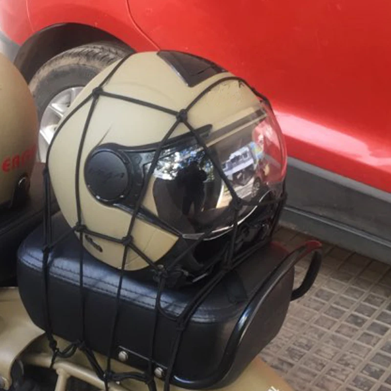 Мотоциклетная багажная сетка велосипед 6 крючков удерживающий топливный бак, багажник сеть банджи черный мотоцикл велосипед 6 крючков бак для стайлинга автомобилей