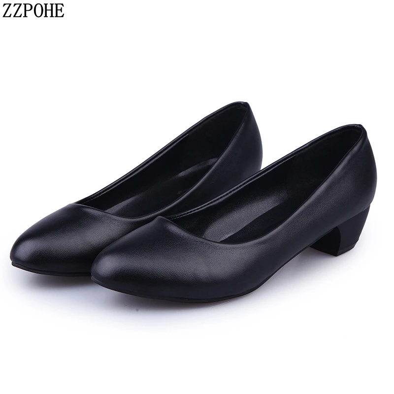 black office shoes womens