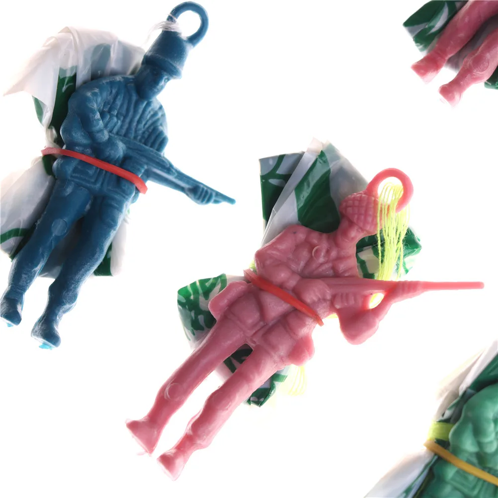 6 шт. образовательный парашют для мужчин Мини хватать руками парашют игрушка с фигуркой солдат дети игры на открытом воздухе игрушка детская