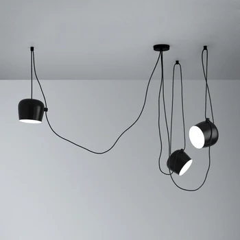 

Modern Fashion Black/White Led Pendant Lights Hanging Lamps for Indoor Home/Office Decoration Lampe luminaire Suspendu Fixtures