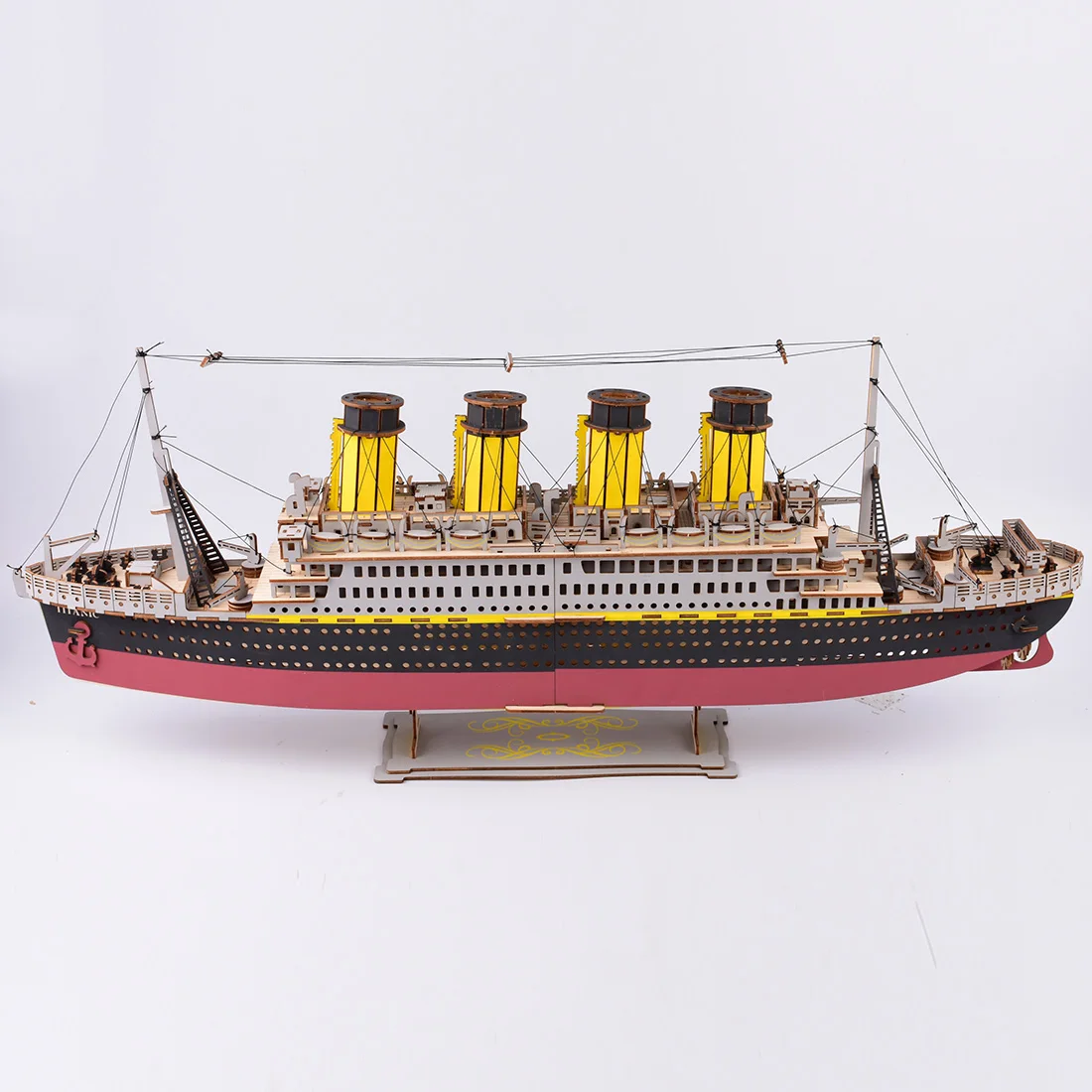 Высокоточная лазерная резка головоломка 3D деревянная модель головоломки Дети интеллект развивающие игрушки Модель Строительный набор-Titanic