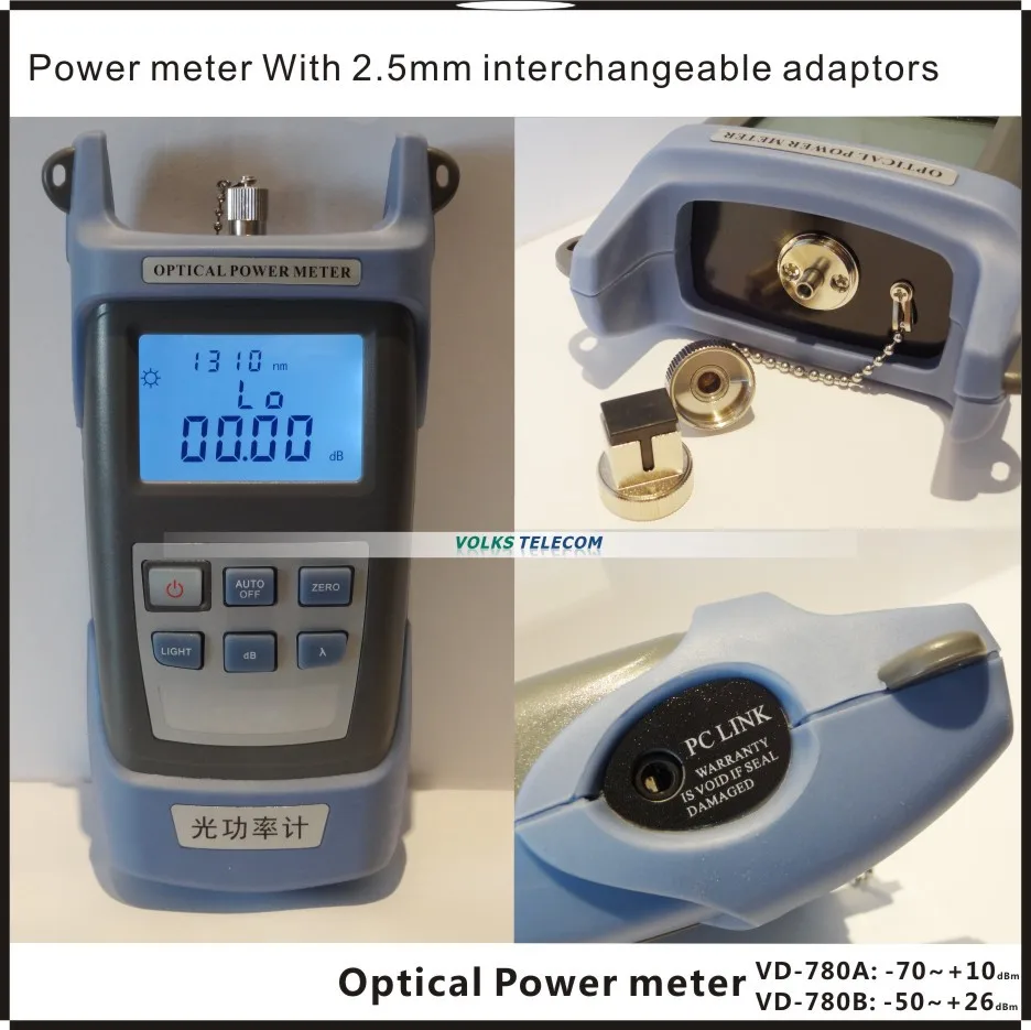 9 в 1 Волокно-оптические ftth Tool Kit с оптической Мощность метр и 10 МВт Визуальный дефектоскоп