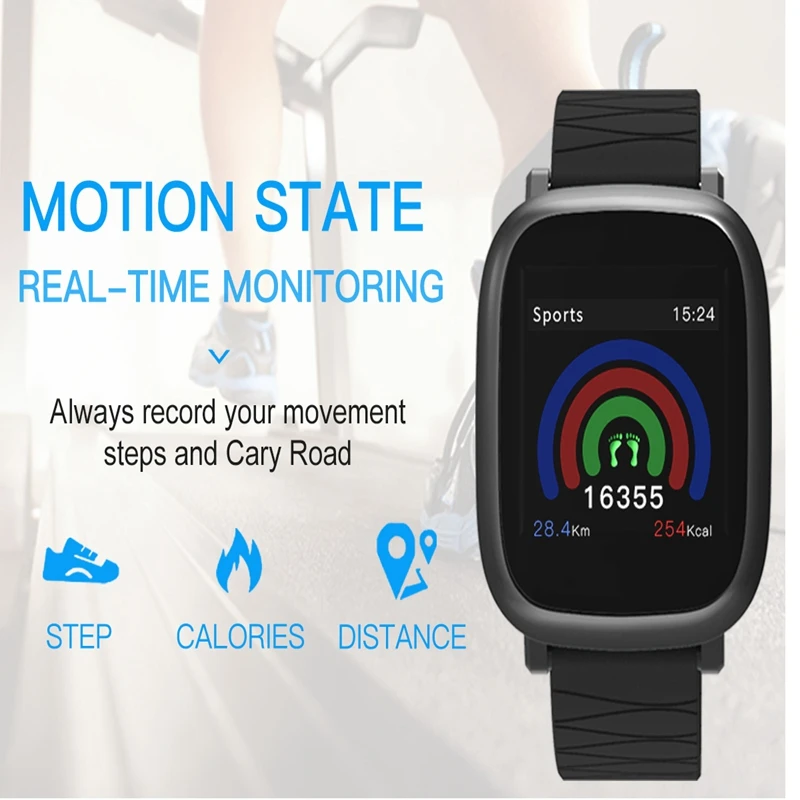 Hangrui M30 Smart Bracelet 1.3 inch Color Screen Wristband Fitness Tracker Heart Rate Tracker Waterproof Sport Smart Wristband