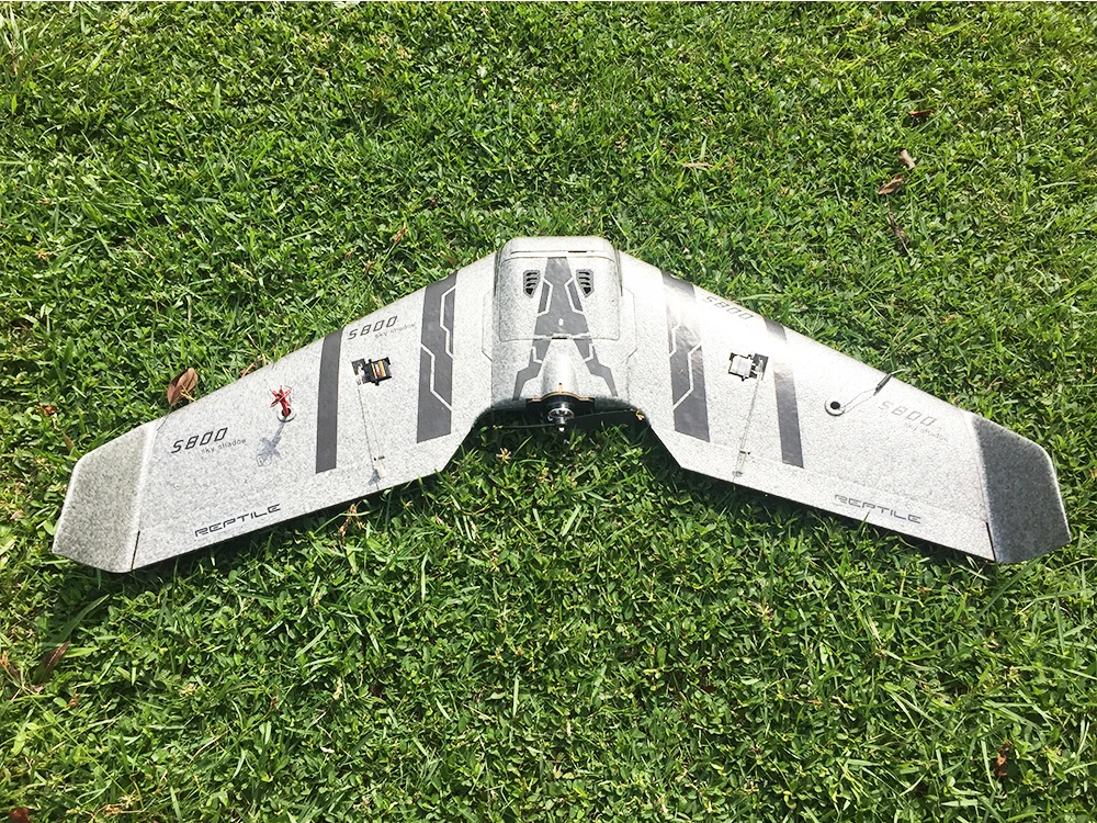 Рептилия S800 V2 SKY SHADOW 820 мм размах крыльев серый FPV EPP летающее крыло Racer RC самолет