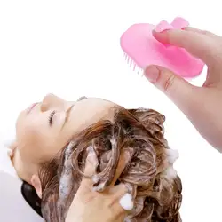 Пластик Шампунь головы душ средства ухода за кожей стиральная Массажная щетка для волос гребень массажер должен быть для поездки Горячая