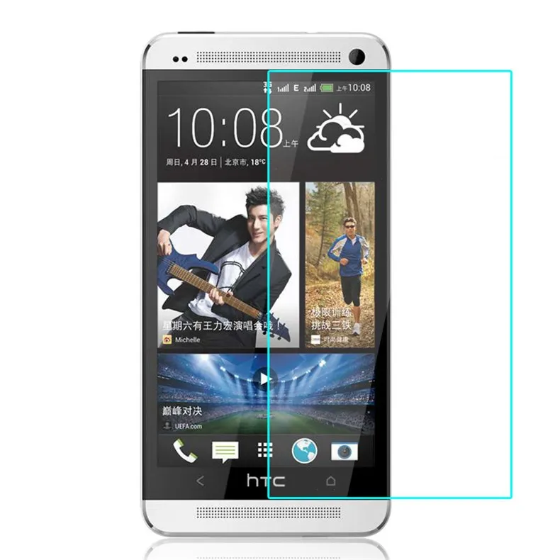 Для htc One M7 закаленное стекло 9H 2.5D защитная пленка M 7 801S 801E 801N 801D 802T 802D 802W двойная Sim защита экрана