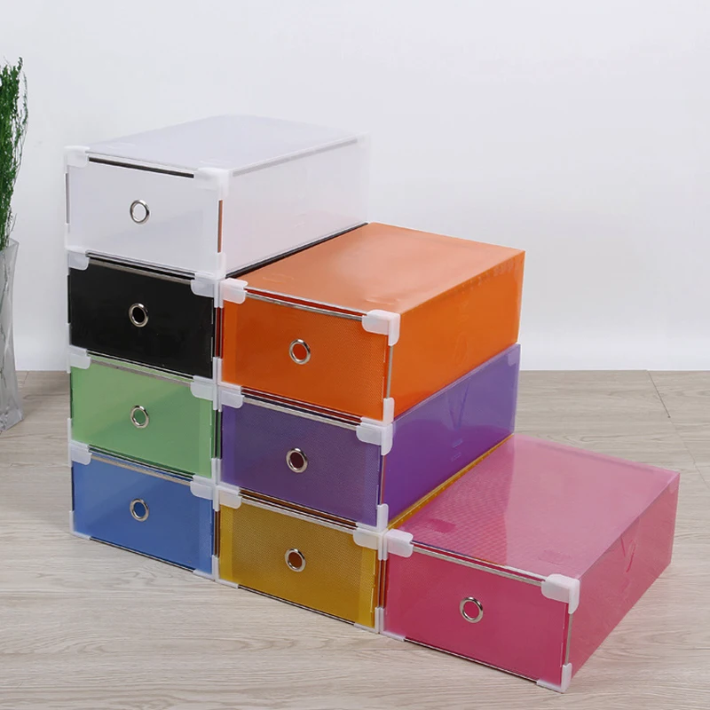 Facemile 5pcs Shoe Storage Boxes Plastic Eco Friendly Case