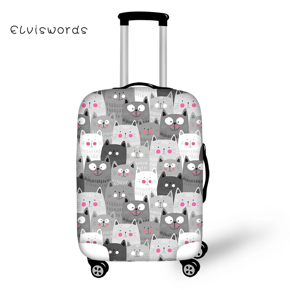 

ELVISWORDS Travel Luggage Cover Lovely Little Floral Printed for Suitcase Protective Cover Elastic Stretch to 18''-30'' Case New