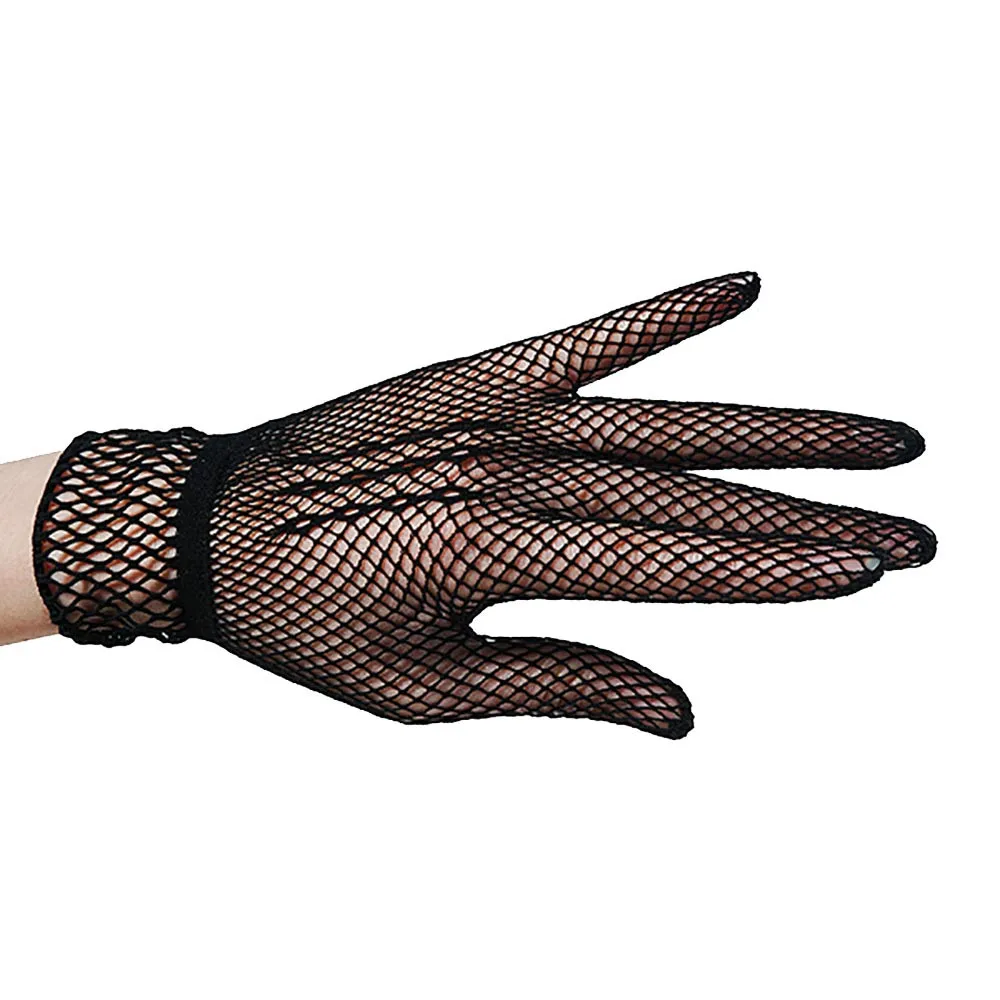 Сетчатые ажурные перчатки женские летние УФ-защитные танцевальные костюмы для вождения кружевные перчатки милые рукавички пэчворк Guantes