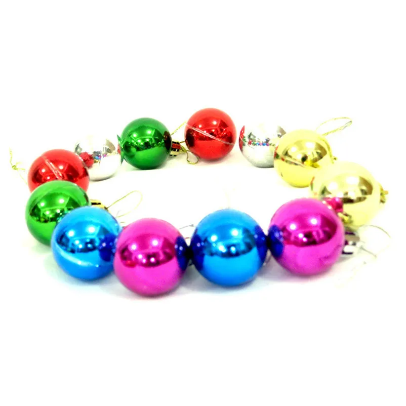 12Pcs Christmas ball ornaments Hanging Xmas Tree Festival Decor Party Supplies new year christmas tree decorations home O09 (7)