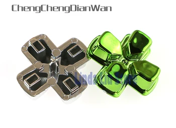 

ChengChengDianWan 8 colors Chrome cross button controller buttons For PS4 Wireless Controller repair parts 5pcs/lot