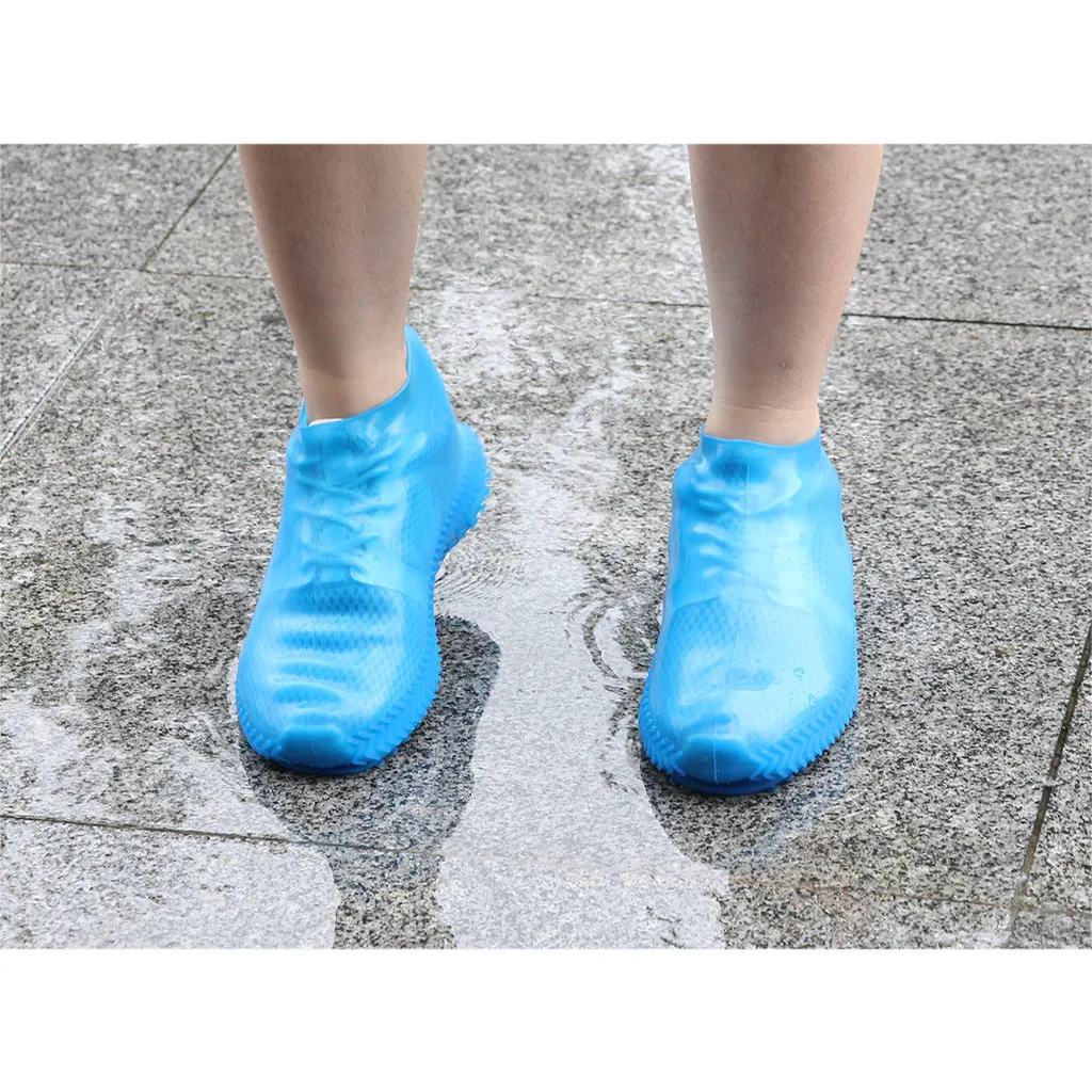 Уличные многоразовые ботинки для дождливой погоды; модные зимние Чехлы для обуви; Силиконовая Водонепроницаемая износостойкая обувь; нескользящая обувь для дождливой погоды