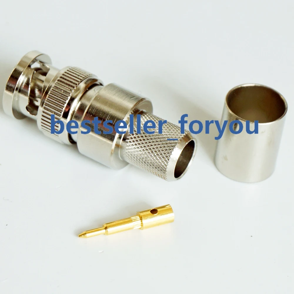 N Male Crimp Connector for RG8//U RG213 RG214 Cable 10 SETS USA Seller