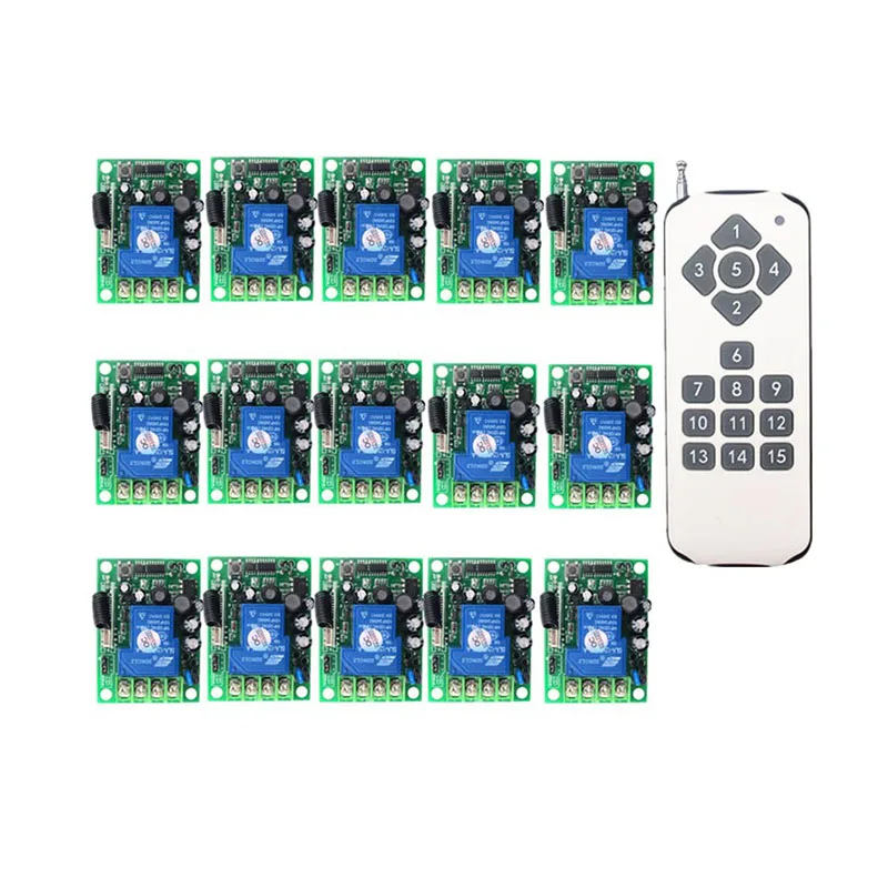DC85V 110V 220V 265V RF беспроводной пульт дистанционного управления светильник переключатель двигателя система передатчик+ приемник/лампа/гаражная дверь