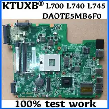 KTUXB DAOTE5MB6F0 материнская плата для ноутбука Toshiba L700 L740 L745 ноутбук материнская плата PGA989 HM65 DDR3 тесты работы