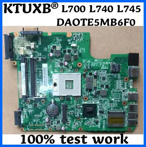 

KTUXB DAOTE5MB6F0 motherboard for Toshiba L700 L740 L745 notebook motherboard PGA989 HM65 DDR3 100% test work