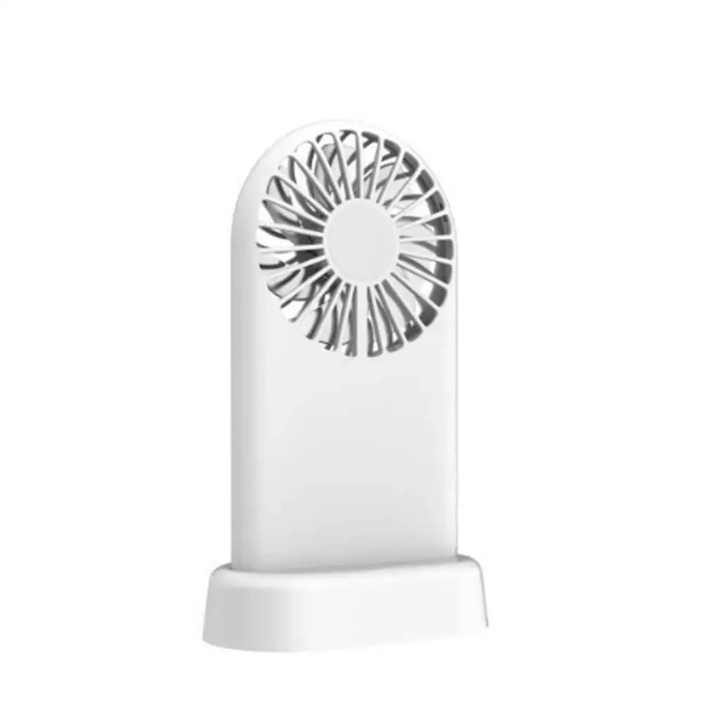 

Portable Desktop Mini Fan Rechargeable Built-In Battery Handheld Fan Handy Summer Smart Home Cooling 3 Wind Speed Adjustment