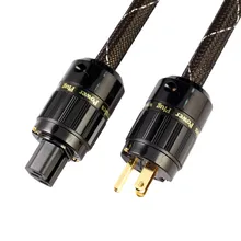 MPS M-6AC HiFi 99.9997% OCC 24K Gold Plated 3Pin Power Cord Cable speaker audio DVD CD amplifier AC Power cable hifi mps hd 990 hifi 99 9999% occ silver plated 24k10u gold plated plug usb2 0 3 0 connector audio cable dac pc audio data cable