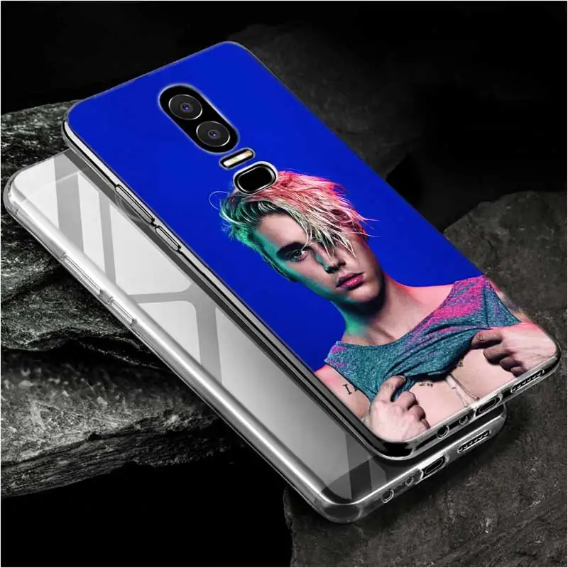 Transparent Soft Silicone Phone Cases Fashion JUSTIN BIEBER Style for Oneplus 6 5T Cover