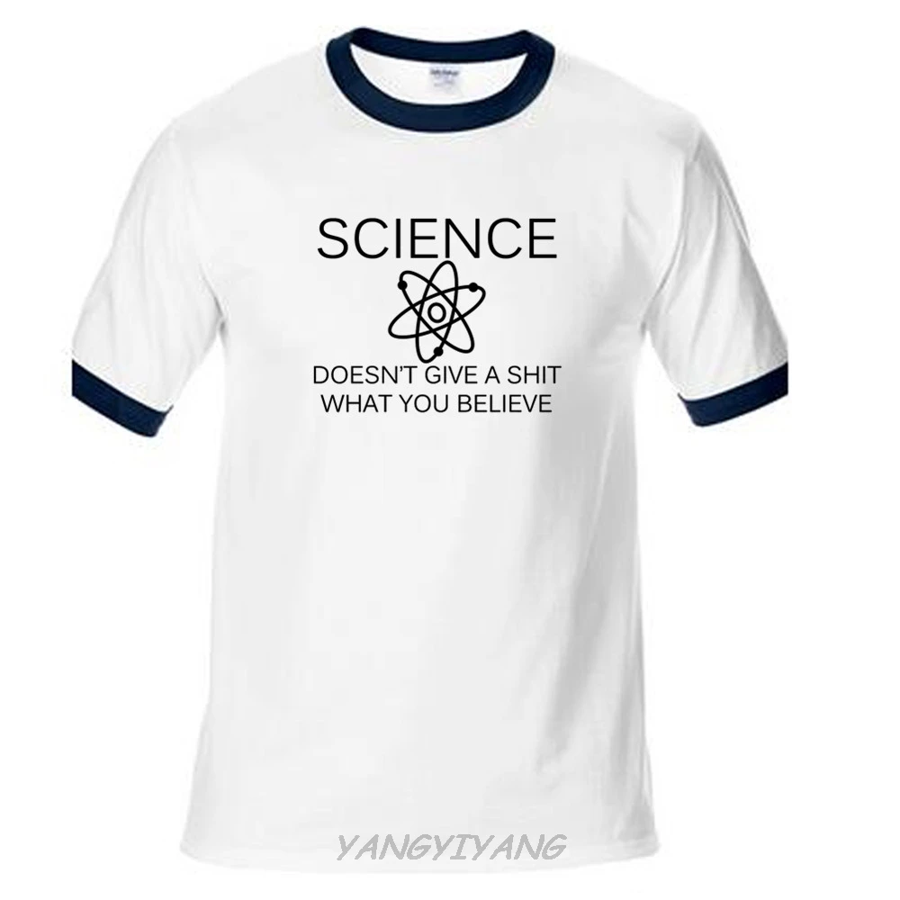 Science Doesnt Care What You Believe Funny Mens Soft Shirt