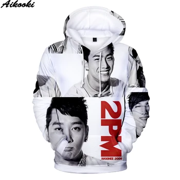 

Aikooki Fashion Singer 2PM 3D Hooded Sweatshirts Men Women Hoodies 2PM Hip Hop Print Hoodies Mens Sweatshirt Winter Pullovers