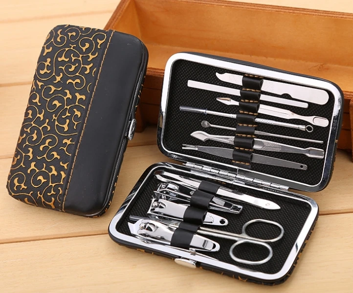 

8sets Portable Professional Stainless Steel Nail Clippers Scissors Kit Durable Nail Cutter Manicure Care Tool
