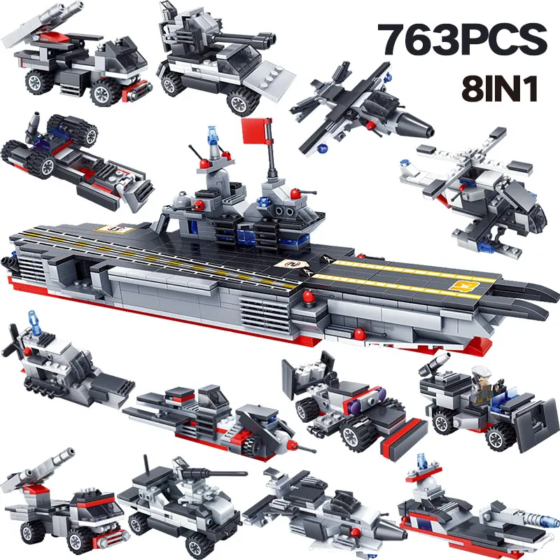 

Designer Ocean Battleship Compatible LegoINGLYS Military Figures War Building Blocks Bricks Set Educational Enlighten Toys