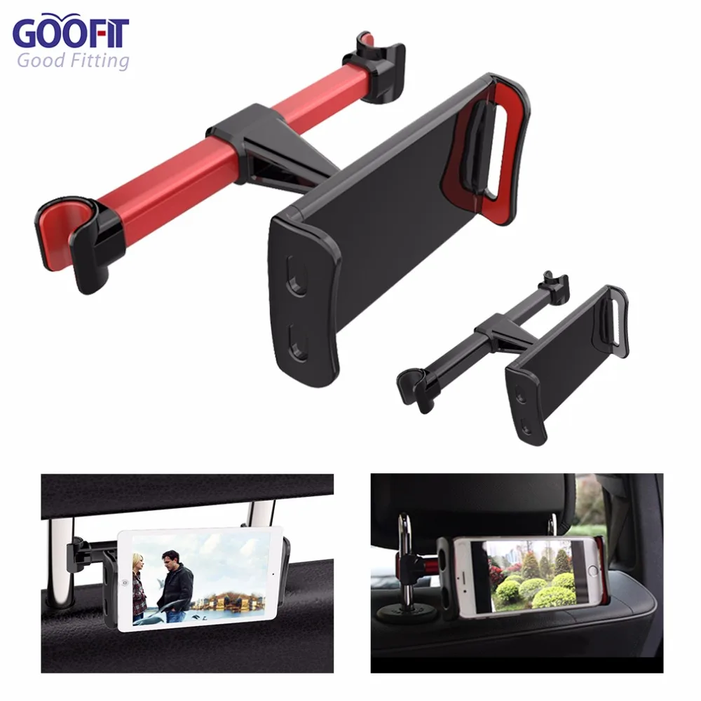 GOOFIT Car Headrest Mount,Tablets Car Holder Back Seat Bracket for iPad