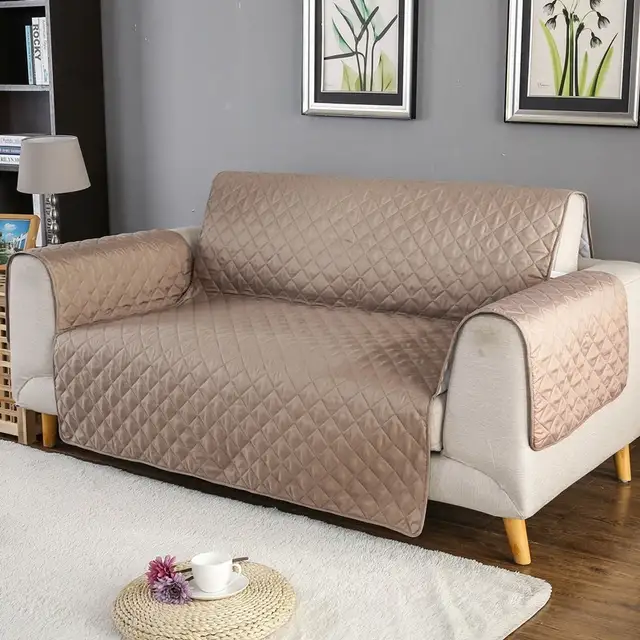 Home Quilted Sofa Covers For Pets Kids Anti Slip Couch Recliner Slipcovers Armchair Furniture Protector Cover 1 2 3 Seater