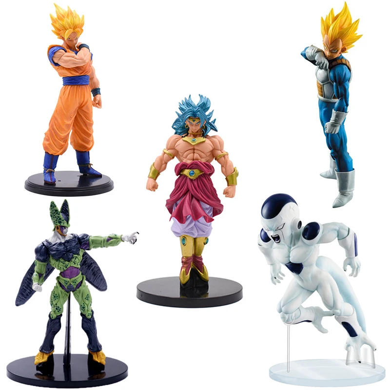 

Dragon Ball Z Super Saiyan Vegeta Son Goku Goha Cell Frieza Trunks Broly Anime Figure Dragonball Collection Model Toys for Kids