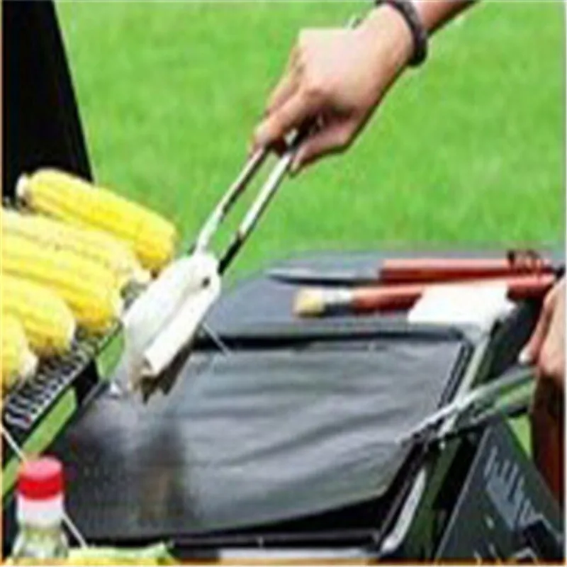 1pc 40X33CM Non Stick PTFE BBQ Liners Oven Liner Grill Foil Barbecue