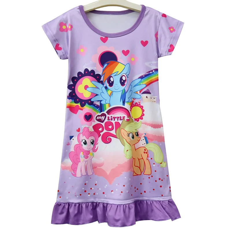 Summer Unicorn Girls Pajamas Dress -Unicorn Fashion