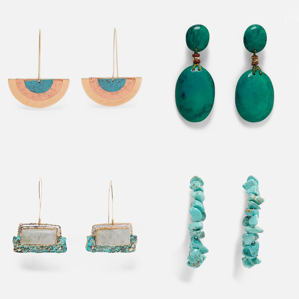 

JUJIA 2019 New Metal Bohemian Vintage Drop Dangle Earrings for Girl Pendant Wedding Dangle Earrings Party Holiday Gift Jewelry