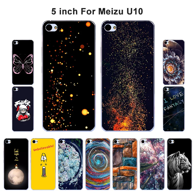 

For Meizu U10 Case 5.0 " Fashion Painted TPU Soft Silicone Cover For Meizu U10 U 10 Case TPU Phone Cases for meizu u10