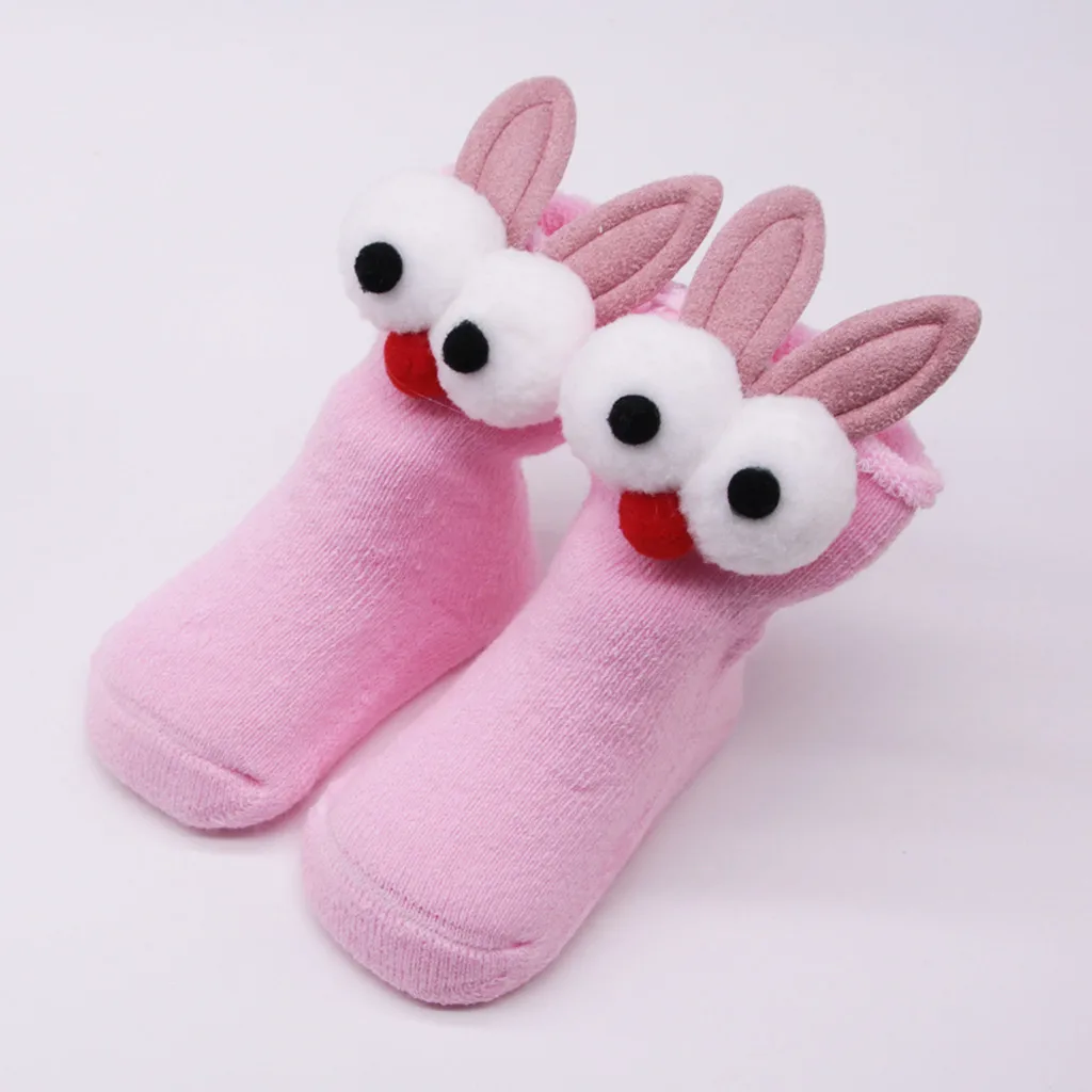 SAGACE/теплые носки для новорожденных; милые носки для маленьких девочек с героями мультфильмов; нескользящие теплые носки; милые мягкие носки для малышей