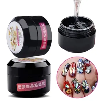 

Professional Super Sticky 8ml UV Gel Nail Polish Glue Crystal Adhesive Transparent Gel Nail Crafts Decoration Tool Nail Nail
