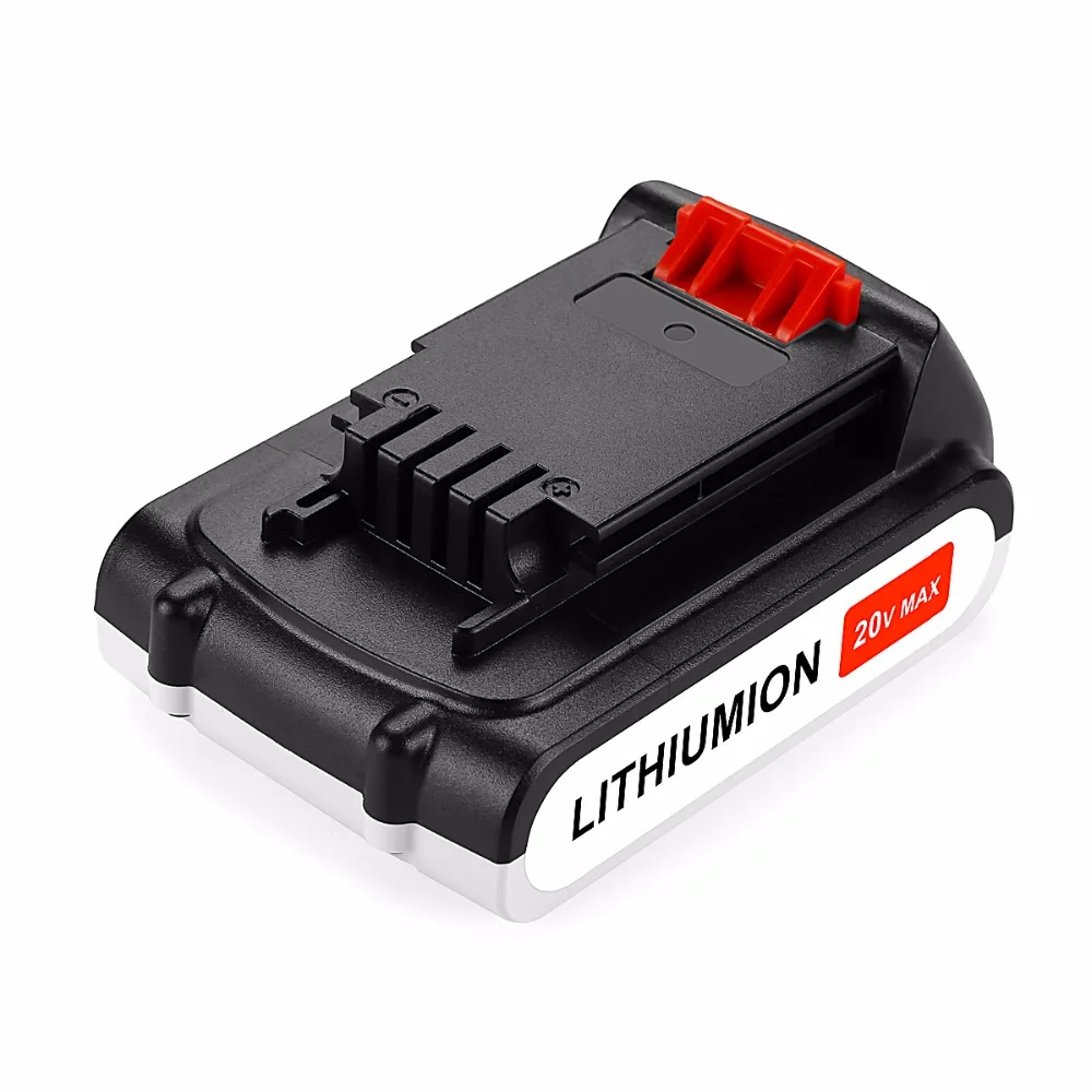 20V 2.0Ah Li-Ion Батарея для BLACK&DECKER LBXR20 LB20 LBX20 ASL186K BDCDMT120 CHH2220 LD3K220 LPP120 LST120