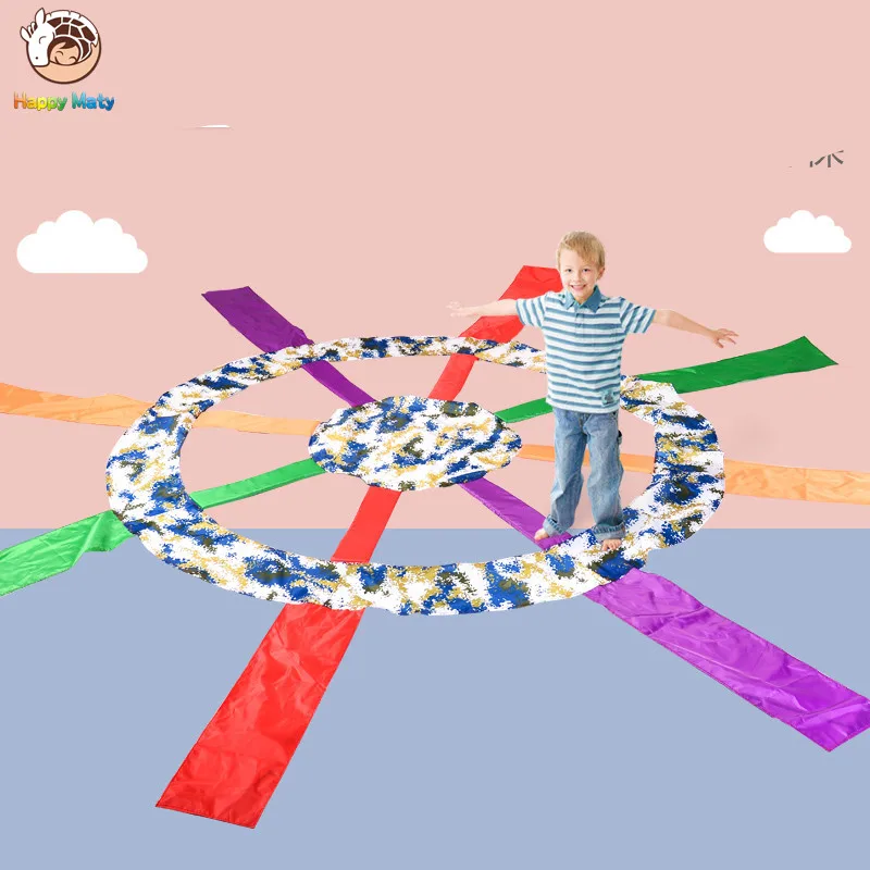 

Children Games Colorful Big Wheel Educational Outdoor Sports Toys Fun Cloth Umbrella Parachute Ballute Kindergarten Kids