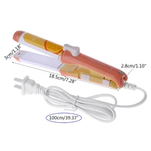 220 В выпрямитель для волос мини щипцы для завивки волос инструменты для путешествий милые яркие цвета