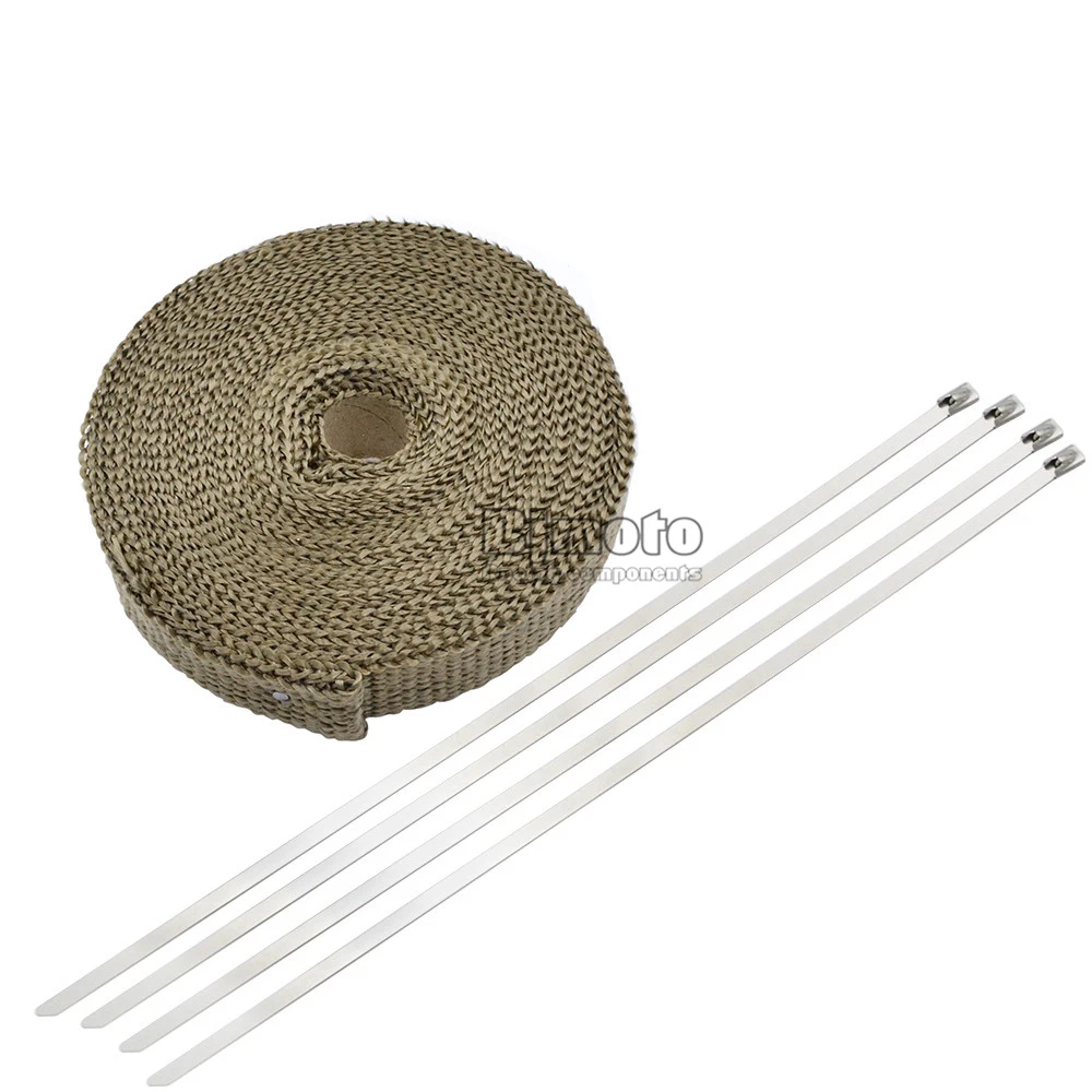 10M Heat Exhaust Pipe Heat Shield Thermo Turbo Wrap Tape For Car Truck Intake Intercooler Reflective Insulation Kit Refit Design (8)