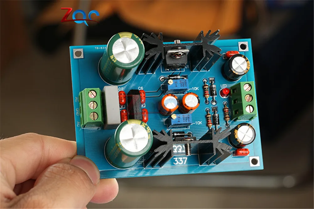 Блок питания LM317 LM337 с регулируемой фильтрацией 5 В 12 24 регулятор напряжения блок