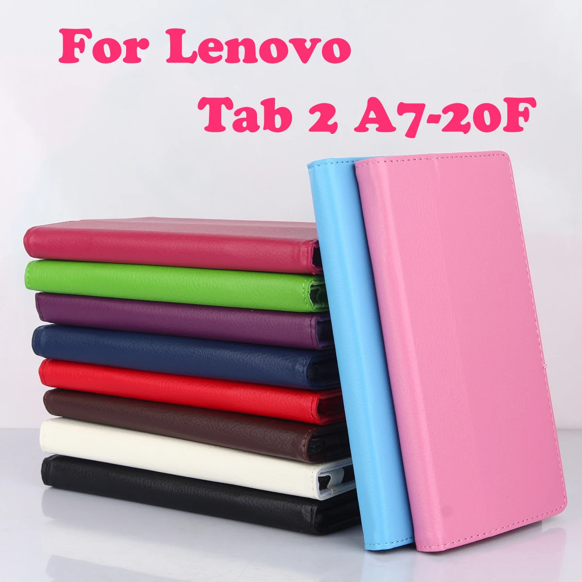 Mini 7" Inch Tablet Stand Cover Case For Lenovo Tab 2 A7-20F Slim Protective New PU Leather Hard Shell Smart Cover Wholesale