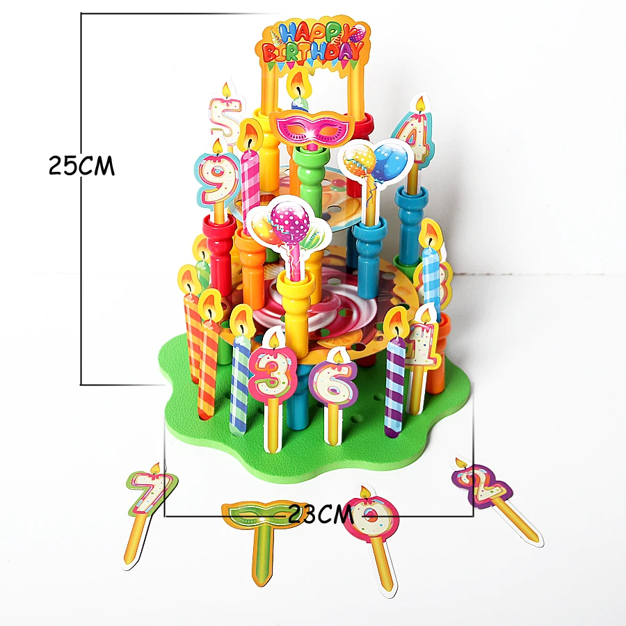 3D Торт Peg доска стволовые формы головоломки обучающие игры с 25 колышками 26
