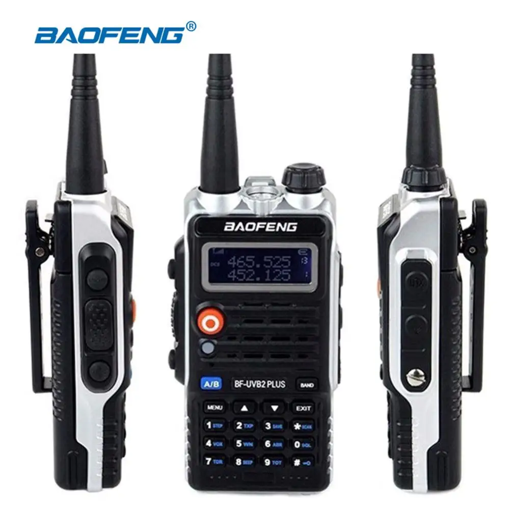 

1PCS Baofeng Walkie Talkie BF-UVB2PLUS VHF/UHF Dual Band DCS Ham Two Way Transceiver